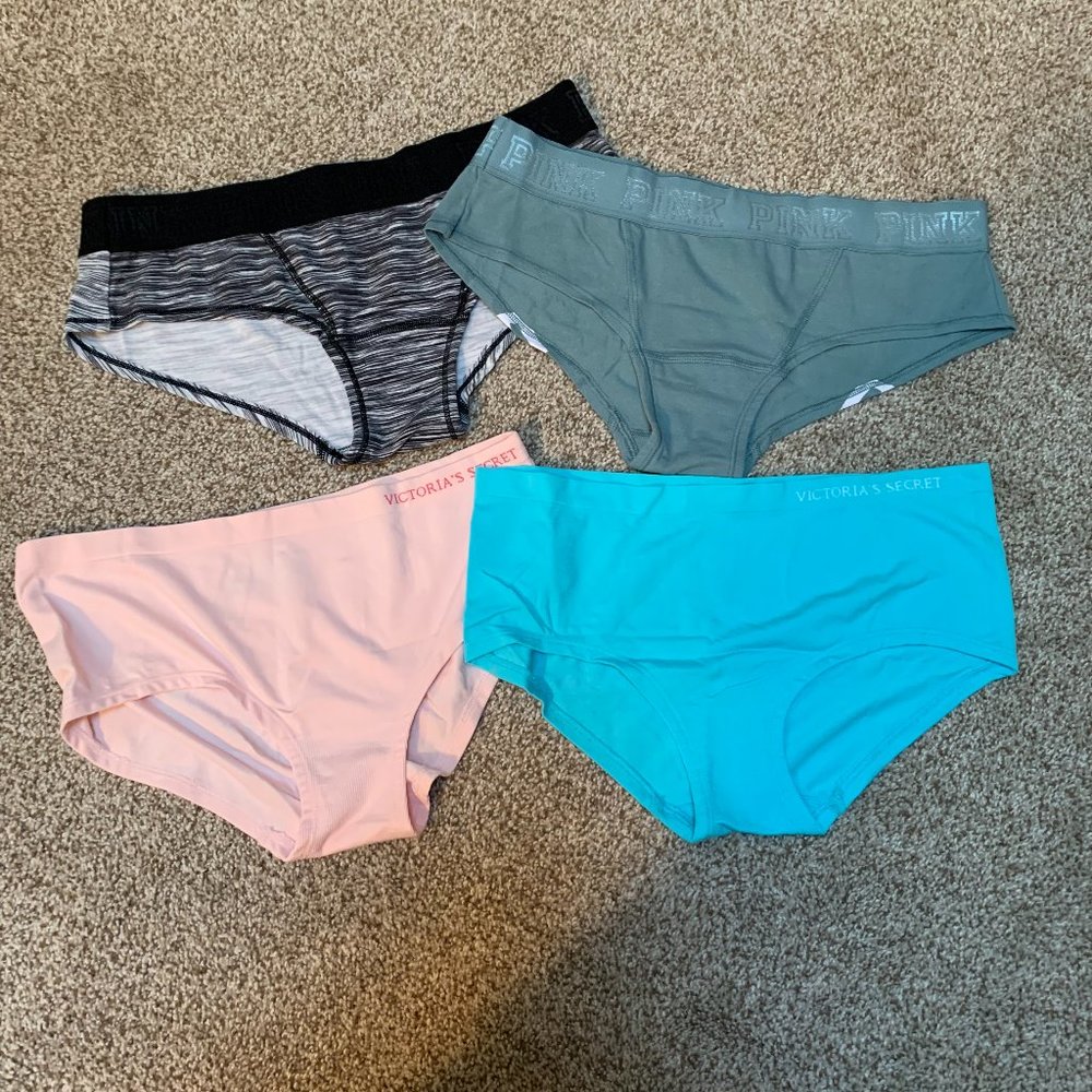 4 PAIR VICTORIA SECRET HIPSTER PANTIES SIZE L #6